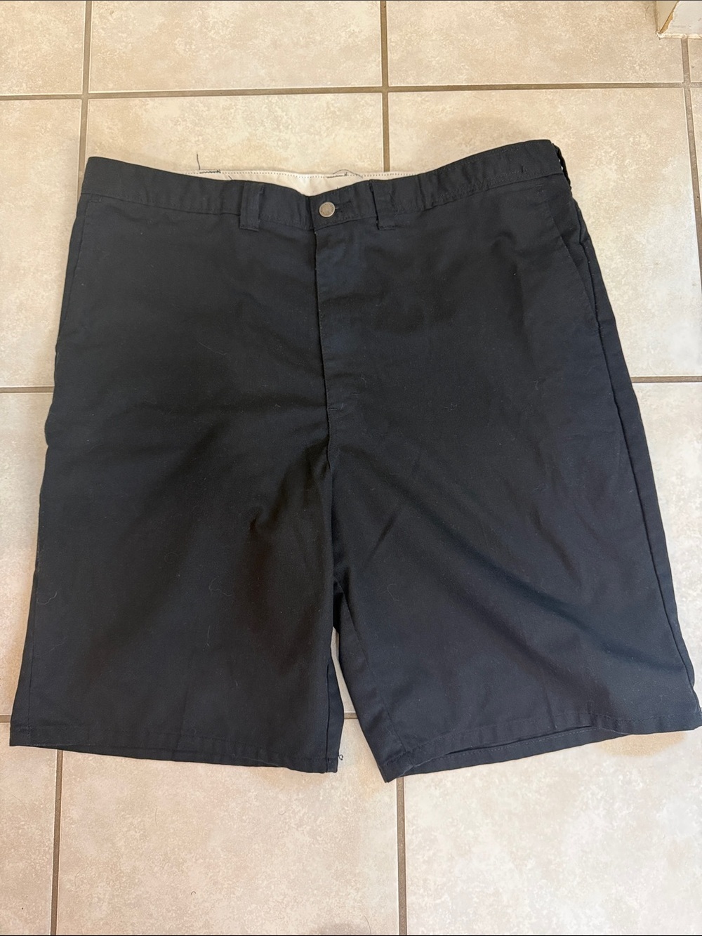 Dickies Men's Black Flat-Front Work Shorts
